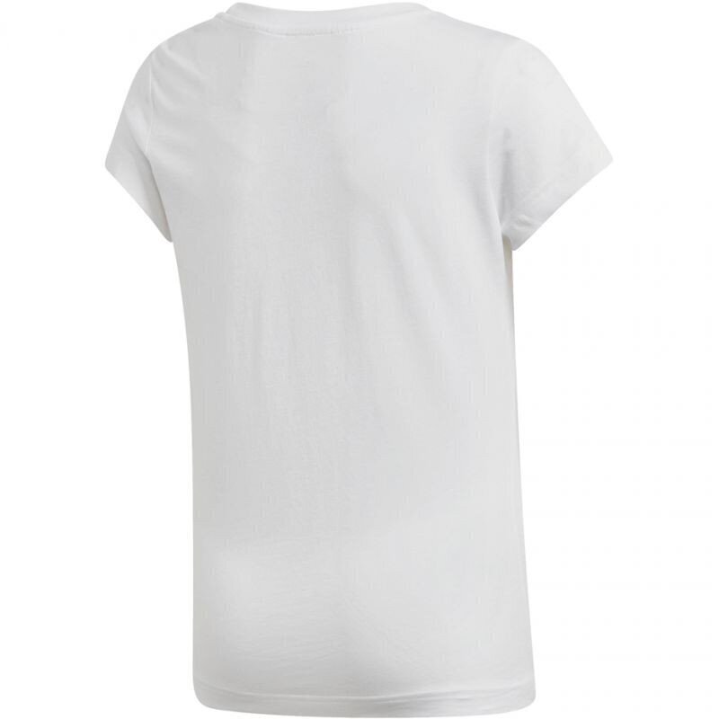 T-krekls meitenēm Adidas YG E LIN Tee Jr DV0357, balts цена и информация | Krekli, bodiji, blūzes meitenēm | 220.lv