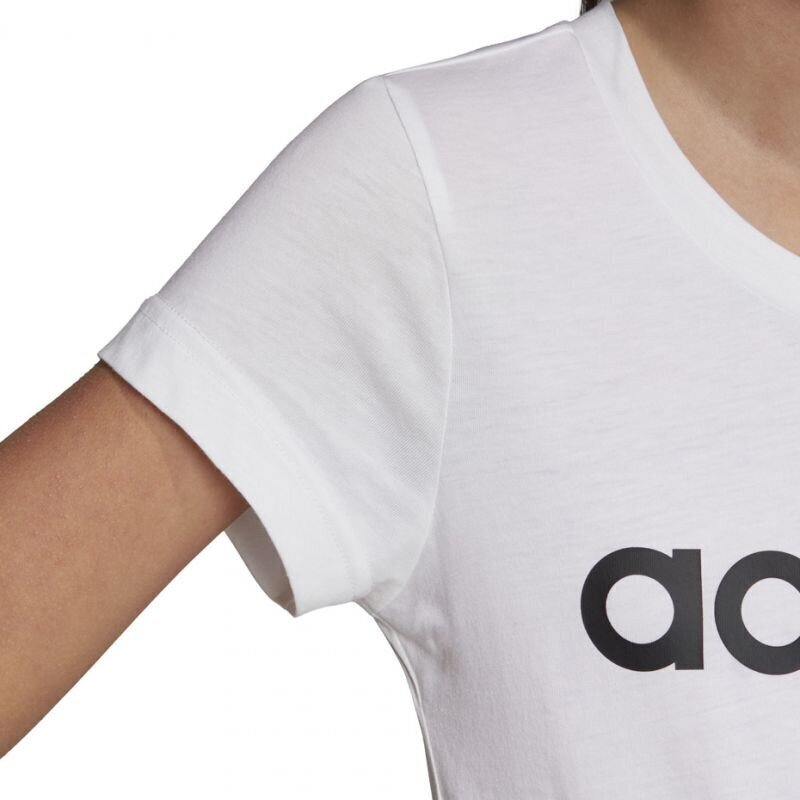 T-krekls meitenēm Adidas YG E LIN Tee Jr DV0357, balts cena un informācija | Krekli, bodiji, blūzes meitenēm | 220.lv