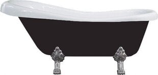 Akrila vanna Mexen Retro, black/white+chrome, 150x73 cm цена и информация | Ванны | 220.lv
