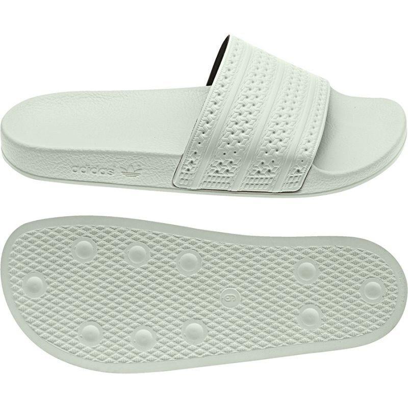 Pludmales čības Adidas Originals Adillette, baltas cena un informācija | Peldēšanas apavi | 220.lv