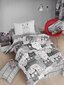 Bērnu gultas veļas komplekts Kaķi, 160x220 cm, 3 daļas