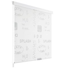 vidaXL rullo žalūzija dušai, 80x240 cm, Splash цена и информация | Аксессуары для ванной комнаты | 220.lv