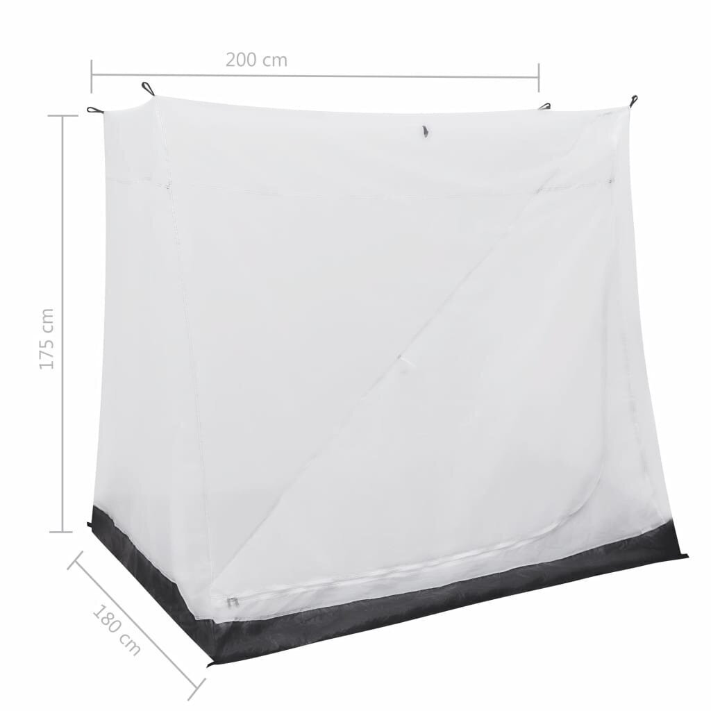 vidaXL universāla iekšējā telts, pelēka, 200x180x175 cm cena un informācija | Teltis | 220.lv