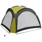 vidaXL svinību telts ar LED un 4 sānu sienām, 3,6x3,6x2,3 m, zaļa цена и информация | Dārza nojumes un lapenes | 220.lv