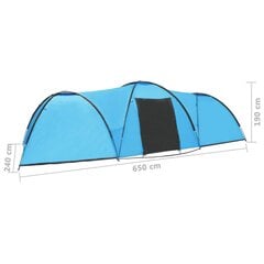 Палатка для 6 человек, синяя цена и информация | Палатки | 220.lv