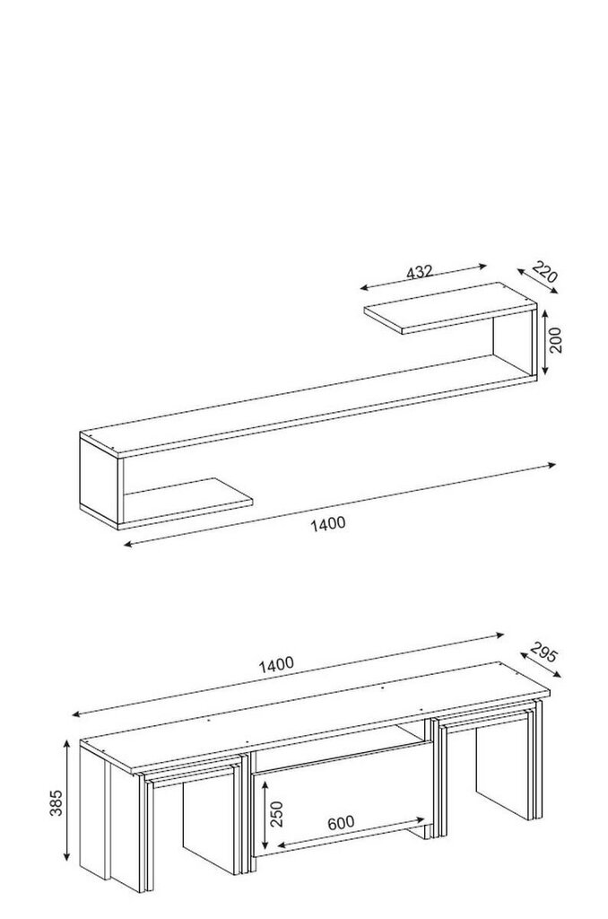 Viesistabas mēbeļu komplekts Kalune Design 756(IX), balts/brūns cena un informācija | Sekcijas | 220.lv