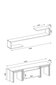 Viesistabas mēbeļu komplekts Kalune Design 756(IX), balts/brūns cena un informācija | Sekcijas | 220.lv
