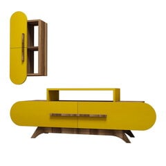 Комплект мебели для гостиной Kalune Design 845(LVI), коричневый/желтый цена и информация | Секции | 220.lv