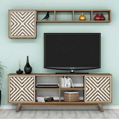 Комплект мебели для гостиной Kalune Design 845(LIV), коричневый/белый цена и информация | Секции | 220.lv