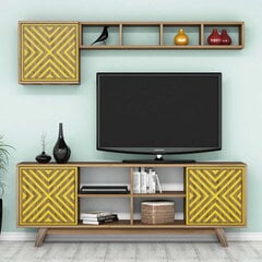 Комплект мебели для гостиной Kalune Design 845(LXI), коричневый/желтый цена и информация | Секции | 220.lv