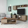 Комплект мебели для гостиной Kalune Design 845(XII), темно-коричневый