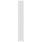 vidaXL gaiteņa skapis, balts, 55x25x189 cm, skaidu plāksne cena un informācija | Skapji | 220.lv