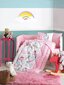 Bērnu gultas veļas komplekts Vienradzis, 95x145, 4 daļas