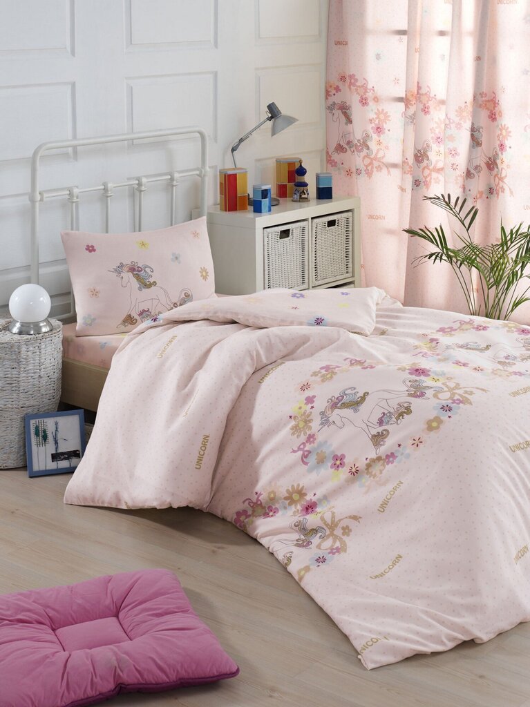 Bērnu gultas veļas komplekts Unicornlar, 160x220, 3 daļas цена и информация | Bērnu gultas veļa | 220.lv