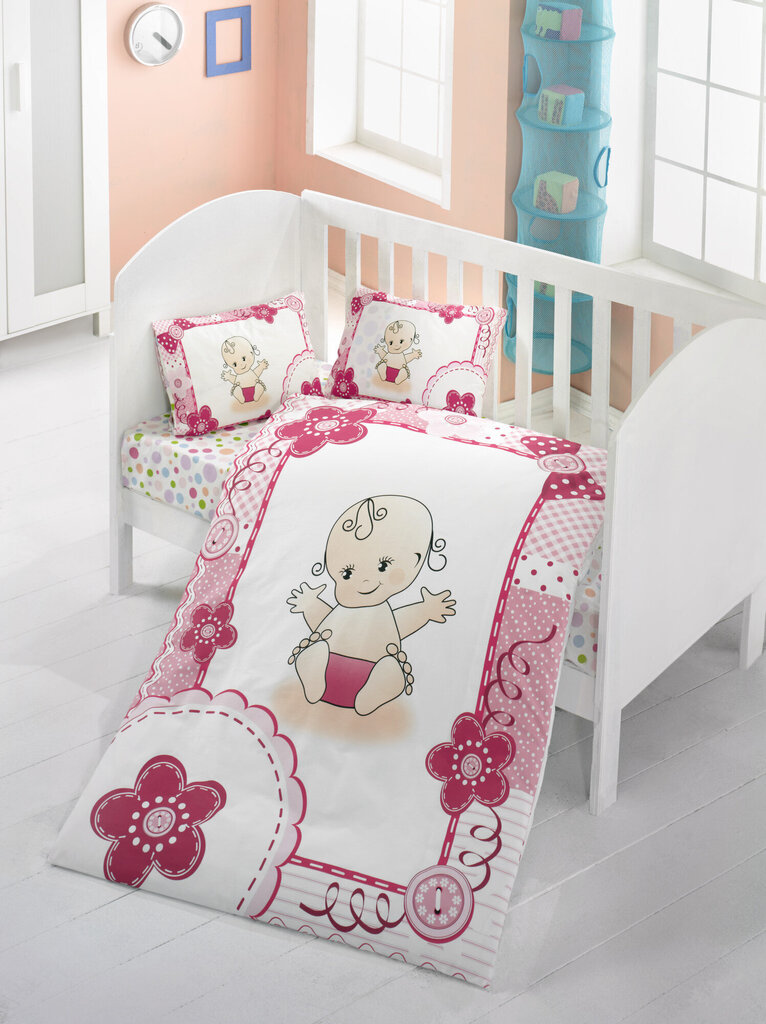 Bērnu gultas veļas komplekts Baby, 4 daļas цена и информация | Bērnu gultas veļa | 220.lv