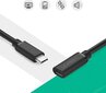 Pagarināšanas kabelis USB Ugreen Type C 3.1 (female) - USB Type C 3.1 (male) 0,5 m, melns (40574) cena un informācija | Savienotājkabeļi | 220.lv