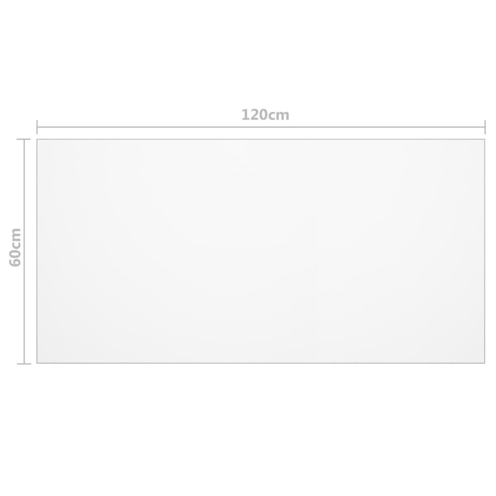 vidaXL galda aizsargsegums, matēts, 120x60 cm, 2 mm, PVC цена и информация | Galdauti, salvetes | 220.lv