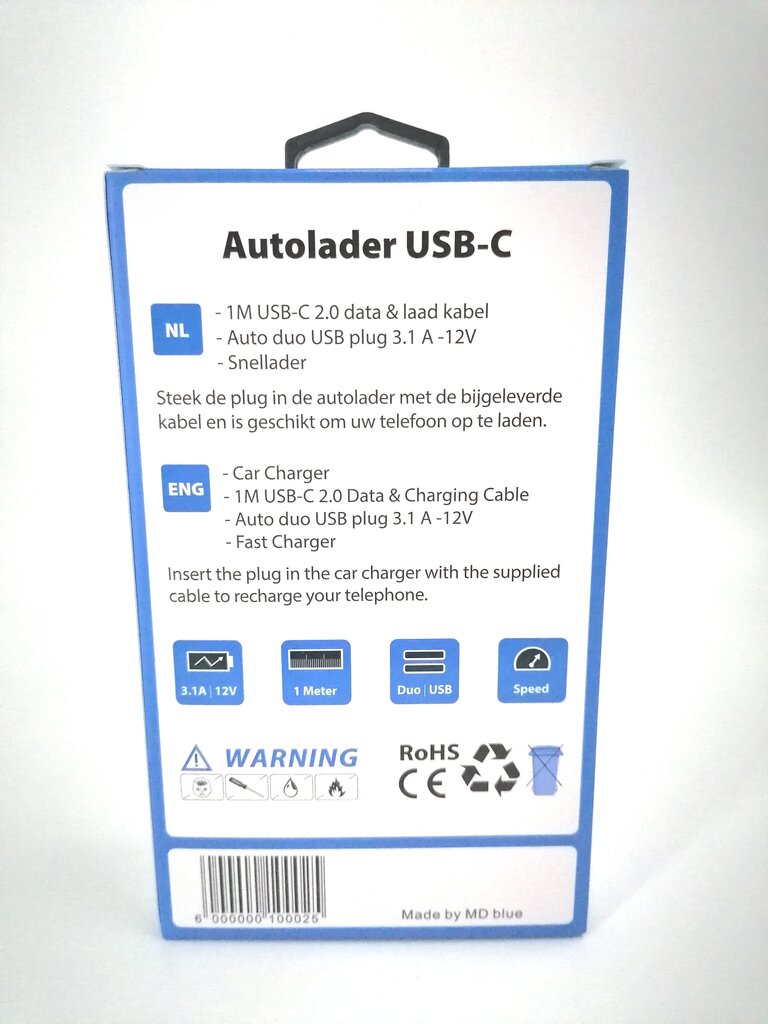 MD Blue 3.1A 12V cena un informācija | Lādētāji un adapteri | 220.lv