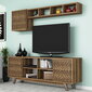Dzīvojamās istabas mēbeļu komplekts Kalune Design 845(LI), brūns cena un informācija | Sekcijas | 220.lv