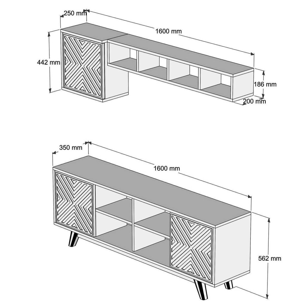 Dzīvojamās istabas mēbeļu komplekts Kalune Design 845(LI), brūns cena un informācija | Sekcijas | 220.lv