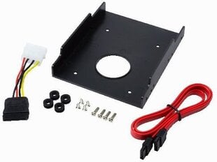 To mount 2.5&quot; HDD/SSD in 3.5&quot; slot/enclousure Mounting Frame for 1 HDD/SSD Shockproof and solid mounting 8x assembly screws within package contents Material: Plastic Size: 122x100x25 mm Incl. SATA cable and SATA power adapter цена и информация | Внешний блок Startech S3510SMU33 | 220.lv