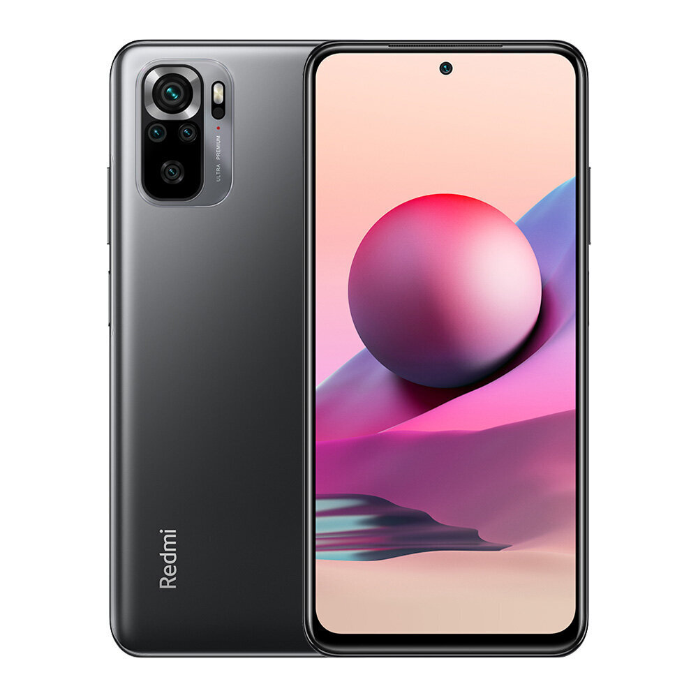 Телефон Xiaomi Redmi Note 10S, 128GB, Dual SIM, Onyx Grey цена | 220.lv