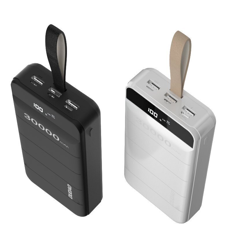 Ārējā baterija Dudao 30000 mAh 3x USB, ar LED lampiņu, balta (K8s+ white) цена и информация | Lādētāji-akumulatori (Power bank) | 220.lv