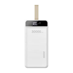 Внешний аккумулятор Dudao 30000 мАч 3x USB, со светодиодом, белый (K8s + white) цена и информация | Зарядные устройства Power bank | 220.lv