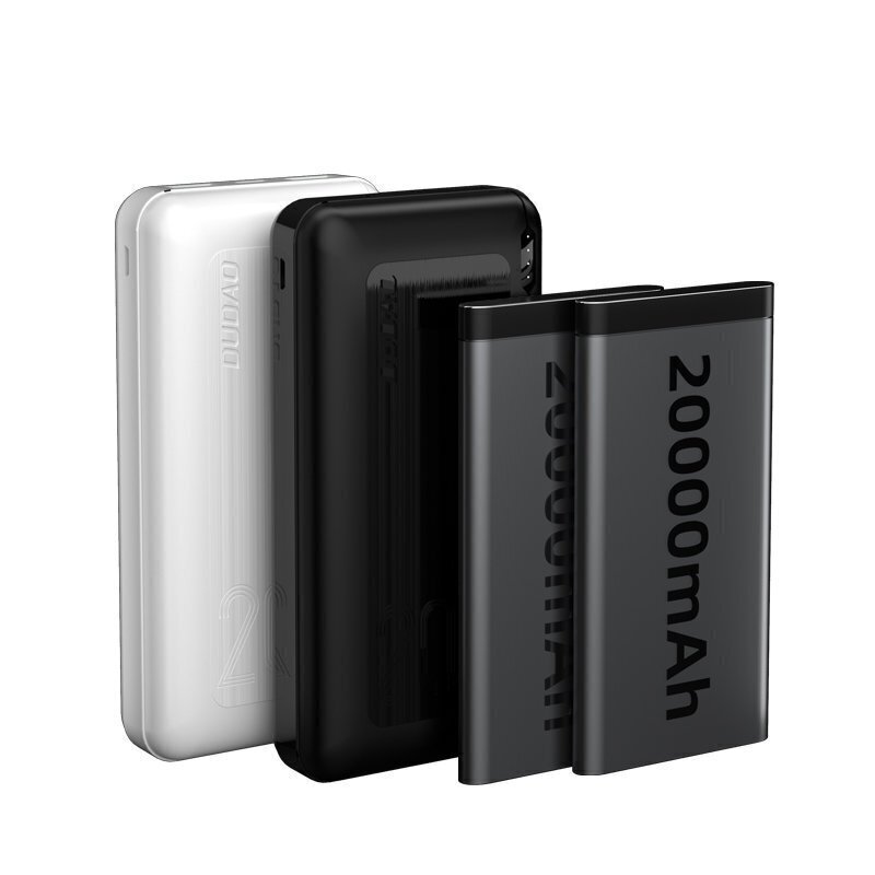 Ārējā baterija Dudao 20000 mAh 20 W, ātra uzlāde 3.0 2x USB / USB Type C, balta (K12PQ+ white) cena un informācija | Lādētāji-akumulatori (Power bank) | 220.lv