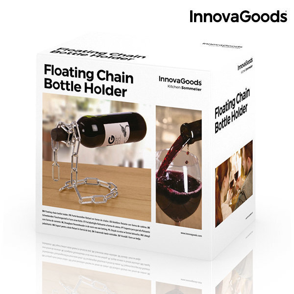 InnovaGoods pudeles turētājs, sudraba krāsā цена и информация | Virtuves piederumi | 220.lv