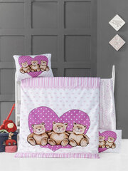 Bērnu gultasveļas komplekts Friend Bears, 4 daļas cena un informācija | Bērnu gultas veļa | 220.lv