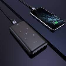 Bezvadu uzlades stravas banka Hoco J50 Micro USB, Lightning, C tips, USB 10000mAh melna cena un informācija | Lādētāji-akumulatori (Power bank) | 220.lv