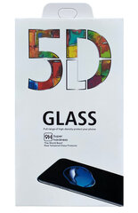 Защитное стекло для дисплея 5D Full Glue Samsung S21 Ultra, выгнутое, черное, с вырезом цена и информация | Защитные пленки для телефонов | 220.lv