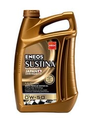 Моторное масло ENEOS SUSTINA OIL 0W50, 4 л, API SN цена и информация | Моторное масло | 220.lv