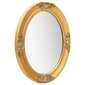 vidaXL baroka stila sienas spogulis, 50x60 cm, zelta krāsā cena un informācija | Spoguļi | 220.lv