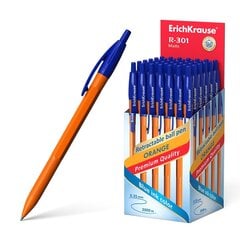 Automātiska lodīšu pildspalva ErichKrause® R-301 Orange Matic 0.7, tintes krāsa - zila (kastē 50 gab.) цена и информация | Письменные принадлежности | 220.lv
