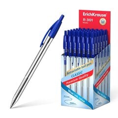 Шариковая автоматическая ручка ErichKrause® R-301 Classic Matic 1.0, цвет чернил синий (в коробке по 50 шт.) цена и информация | Письменные принадлежности | 220.lv