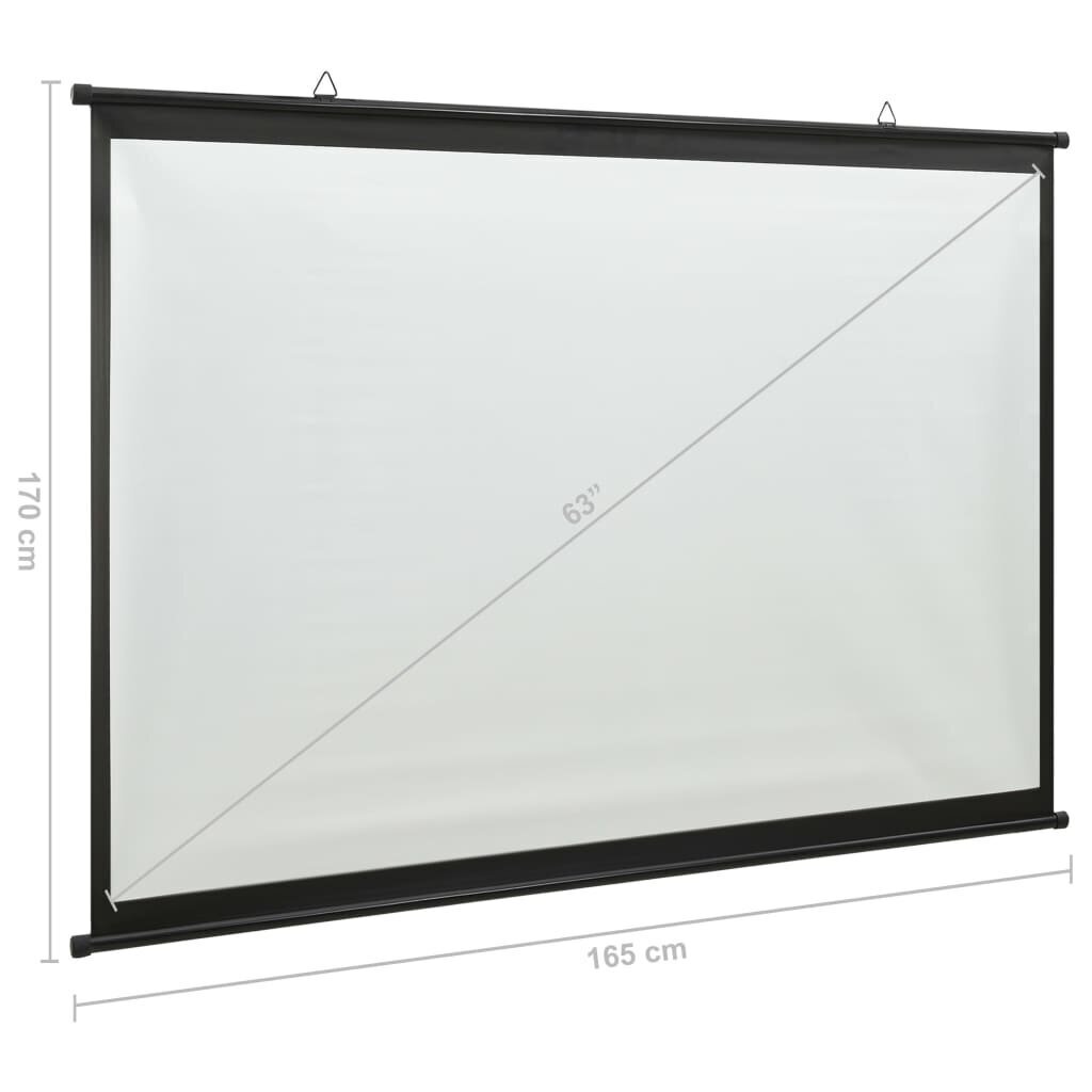 vidaXL projekcijas ekrāns, 63", 1:1 cena un informācija | Ekrāni projektoriem | 220.lv