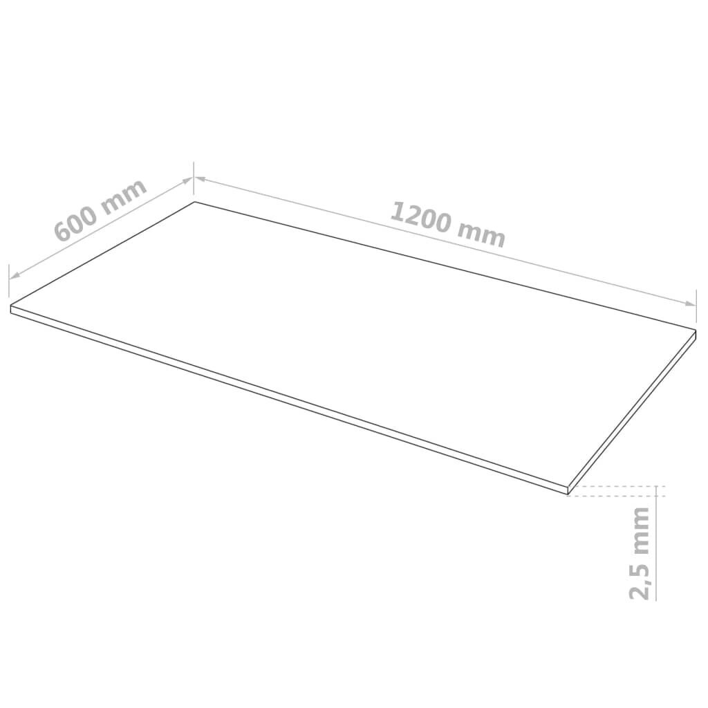 vidaXL MDF plāksnes, 5 gab., taisnstūra, 120x60 cm, 2,5 mm cena un informācija | Citi piederumi mēbelēm | 220.lv