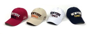 Unisex кепка be Snazzy New York Times, розовый цвет цена и информация | Мужские шарфы, шапки, перчатки | 220.lv