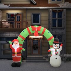 vidaXL piepūšama Ziemassvētku dekorācija, salavecis un sniegavīrs cena un informācija | Svētku dekorācijas | 220.lv