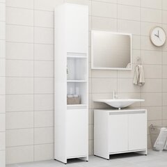 Комплект мебели для ванной, 3 части, белый глянец цена и информация | Комплекты в ванную | 220.lv
