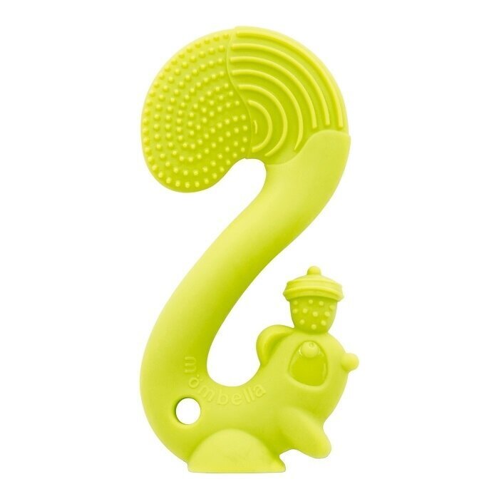 Graužamā rotaļlieta Mombella Squirrel, zaļa, 3 mēn+, P8061 цена и информация | Zobu riņķi | 220.lv