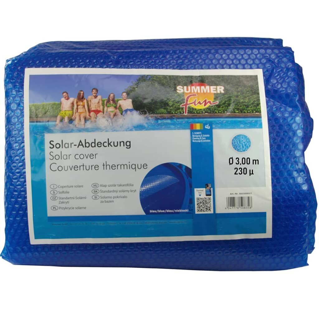 Summer Fun baseina pārklājs, apaļš, 300 cm, zils PE цена и информация | Baseinu piederumi | 220.lv