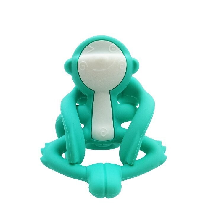 Graužamā rotaļlieta Mombella Monkey, zila, 3 mēn+, P8081-1 cena un informācija | Zobu riņķi | 220.lv