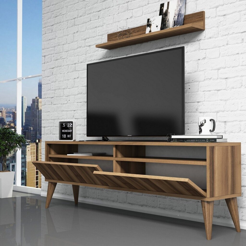 Dzīvojamās istabas mēbeļu komplekts Kalune Design 845(XXXV), brūns cena un informācija | Sekcijas | 220.lv