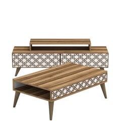 Комплект мебели для гостиной Kalune Design 845(XVII), коричневый цена и информация | Секции | 220.lv