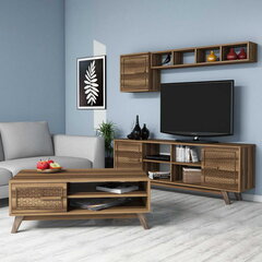 Dzīvojamās istabas mēbeļu komplekts Kalune Design 845(XV), brūns cena un informācija | Sekcijas | 220.lv