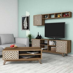 Dzīvojamās istabas mēbeļu komplekts Kalune Design 845(XX), brūns цена и информация | Секции | 220.lv