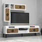 Dzīvojamās istabas mēbeļu komplekts Kalune Design 845(XXIX), balts cena un informācija | Sekcijas | 220.lv